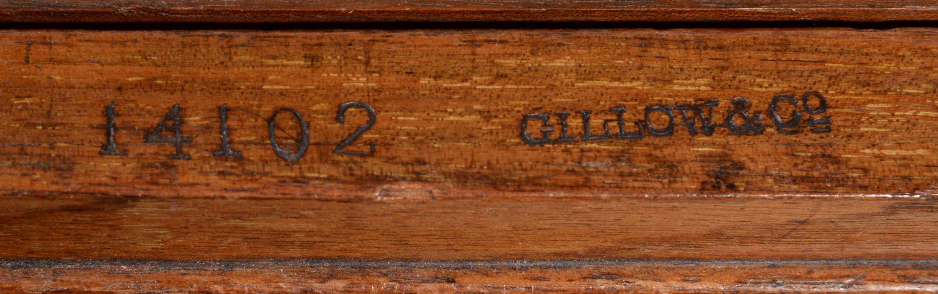 A Victorian oak and walnut pedestal desk, by Gillow & Co - Image 2 of 4
