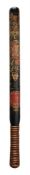 George IV painted and turned wood truncheon