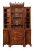 A mahogany side cabinet