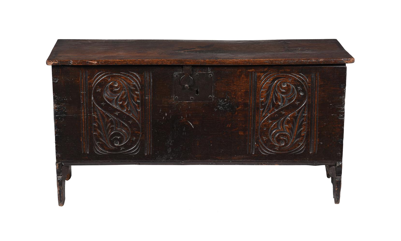 An oak coffer