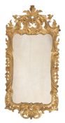 A George III giltwood wall mirror