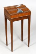 A late 18th Century faded tulipwood parquetry lap desk