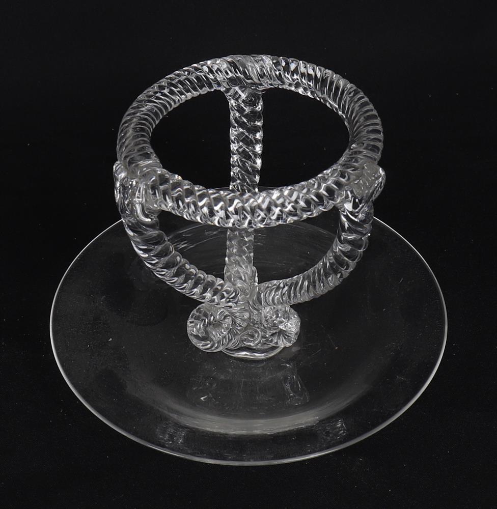 Five 19th century Dutch glass 'Bruidsfles' decanters - Image 6 of 8