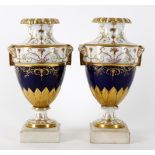 A pair of Paris porcelain vases