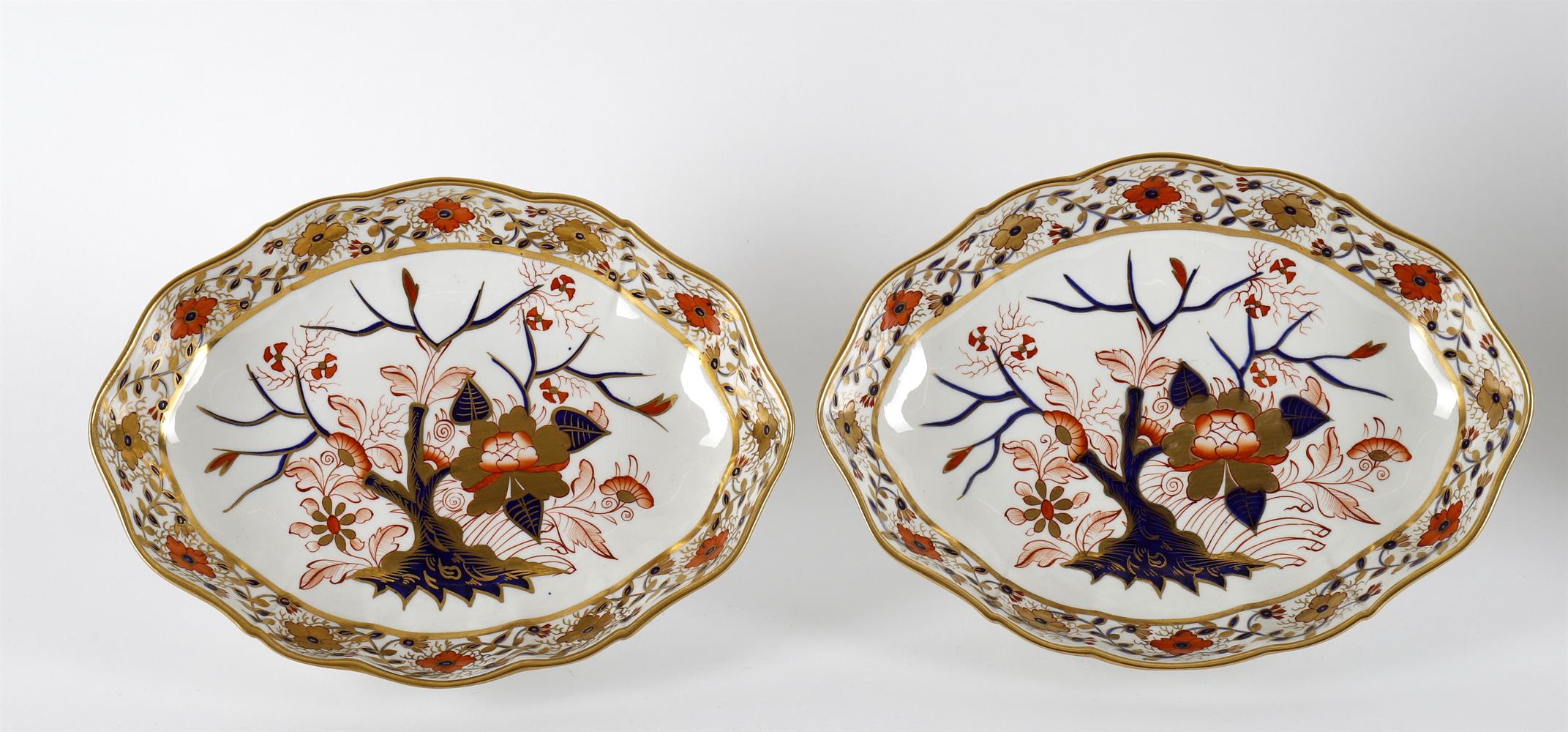 A Derby imari decorated part dessert service - Image 3 of 8