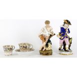 Ceramics to include two porcelain figures emblematic of Summer and Winter