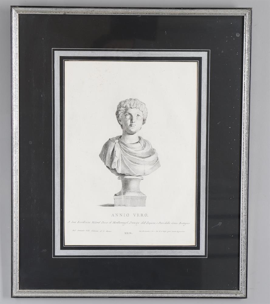 A set of six framed and glazed engraved prints of Venetian sculpture - Image 5 of 7