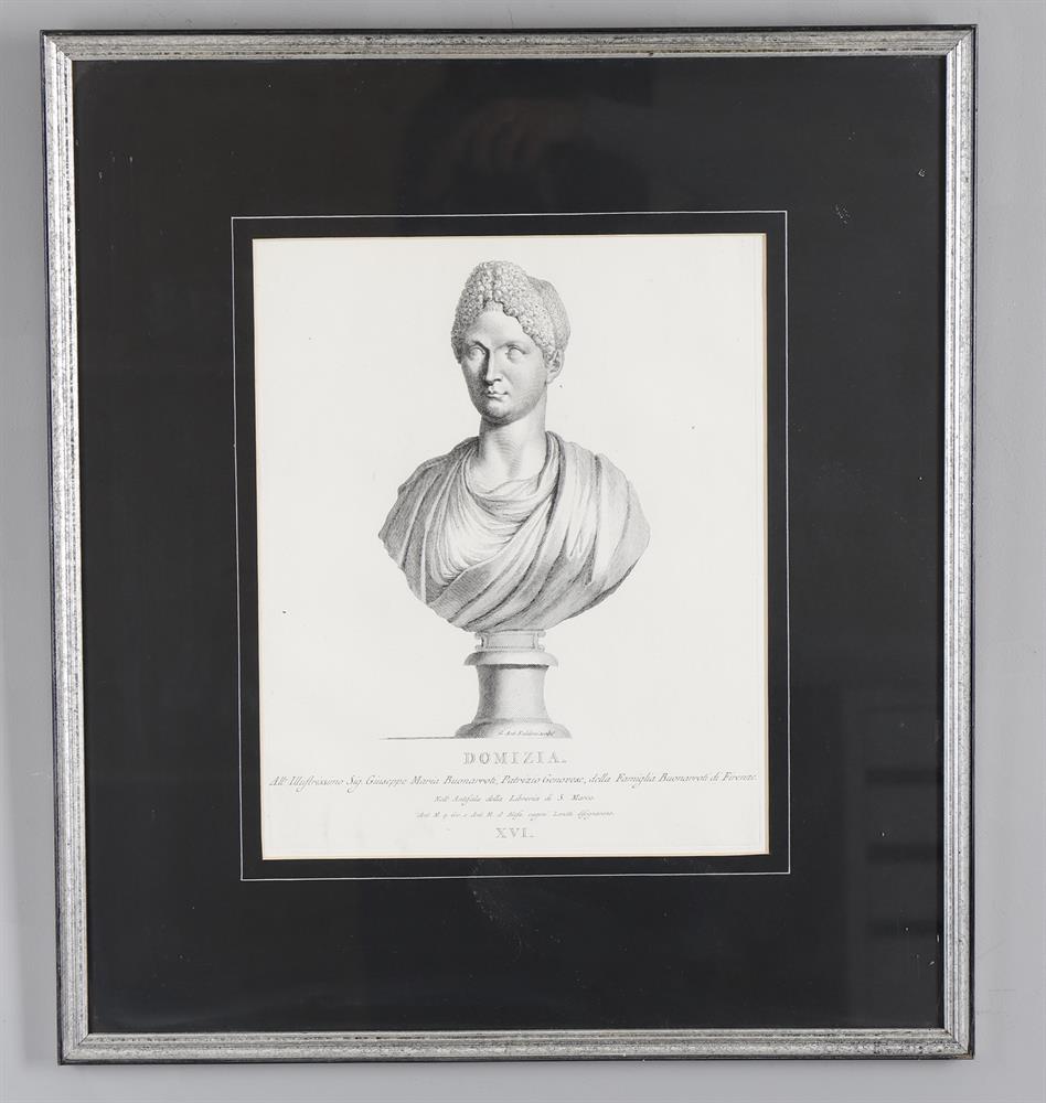 A set of six framed and glazed engraved prints of Venetian sculpture - Image 7 of 7