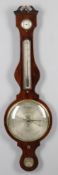 Somalvico & Co- a 19th century mahogany 5 dial wheel barometer