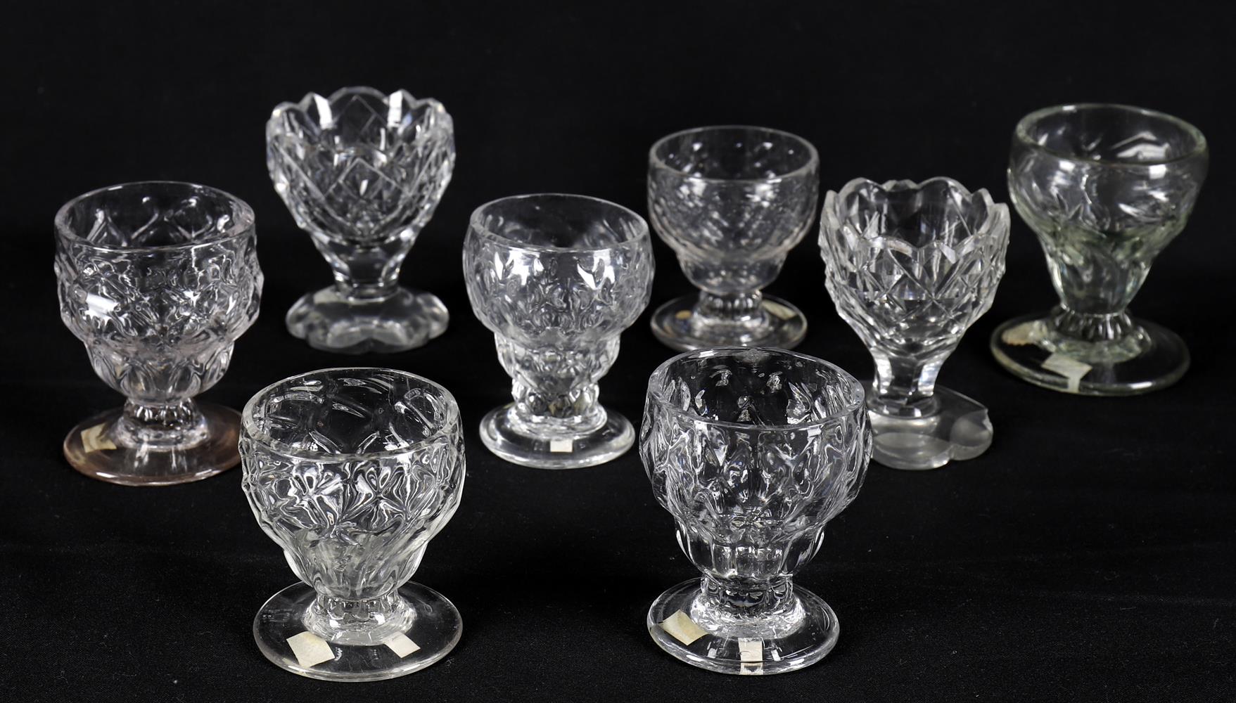 19th century glass to include six bonnet glasses - Image 3 of 3