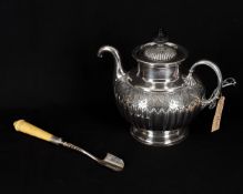 Y Assorted silver plated domestic ware to include a James Dixon for Royles 'Self-pouring' teapot
