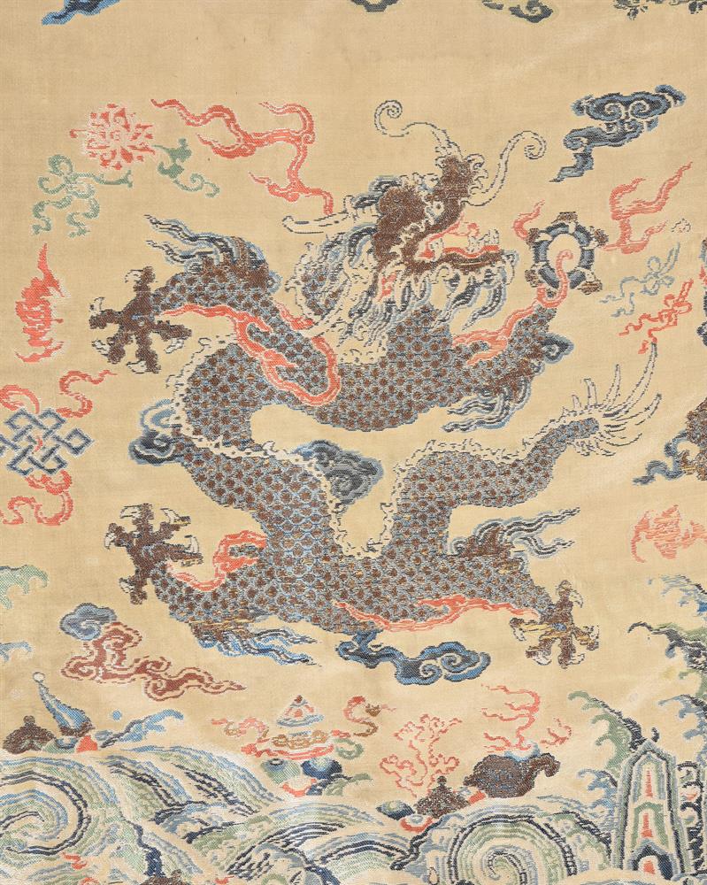 An uncut Chinese brocade dragon robe - Image 3 of 4