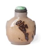 A Chinese 'shadow' agate snuff bottle
