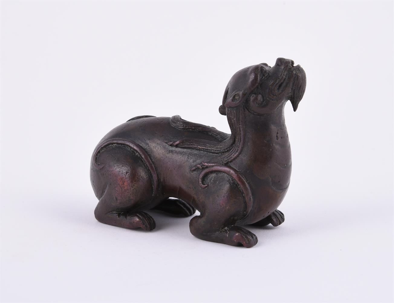 A Chinese bronze water dropper - Image 3 of 3
