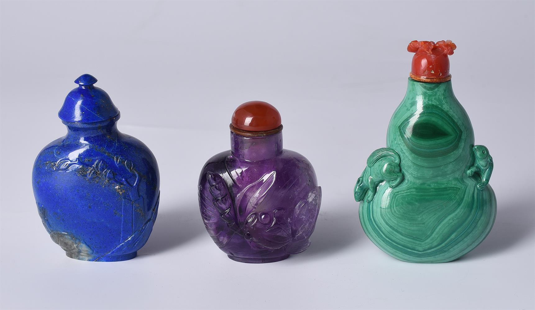 Y Three Chinese snuff bottles - Image 3 of 4