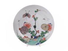 A Chinese famille verte dish