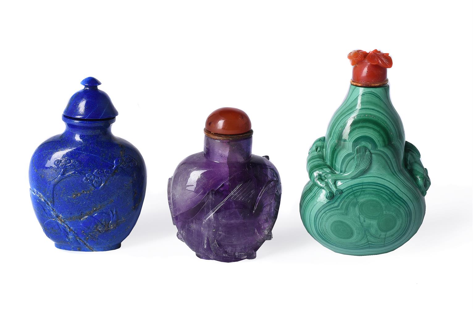 Y Three Chinese snuff bottles