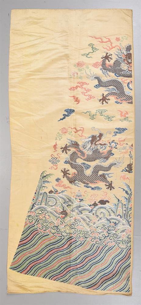 An uncut Chinese brocade dragon robe - Image 2 of 4