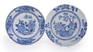 A Chinese blue and white dish