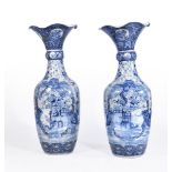 A large pair of Japanese Arita Porcelain Floor Vases