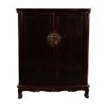 A Chinese hardwood cabinet