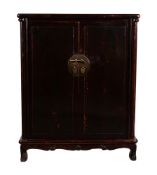 A Chinese hardwood cabinet