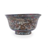 A Chinese cloisonné bowl