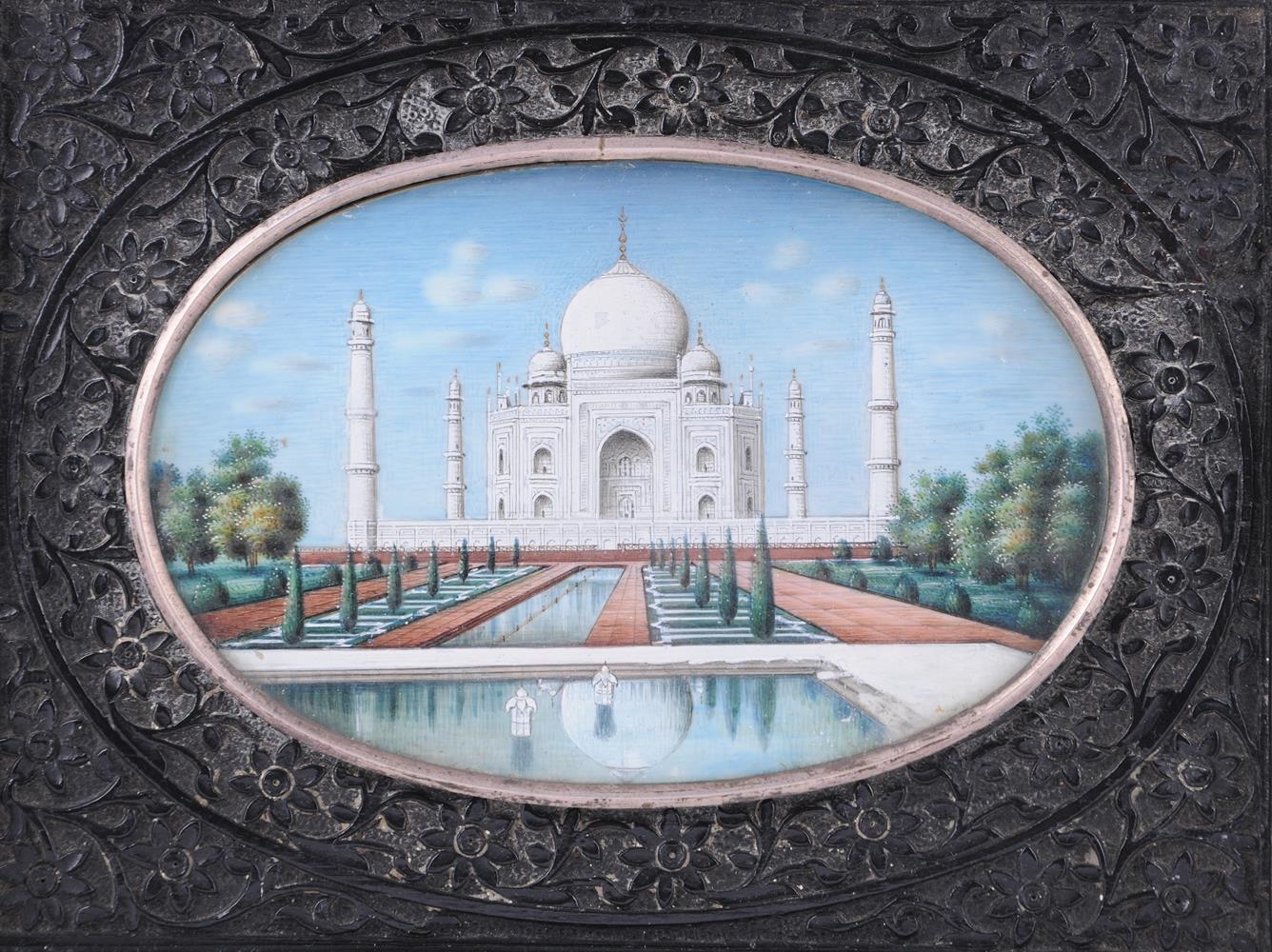 Y An Indian miniature of the Taj Mahal - Image 2 of 3