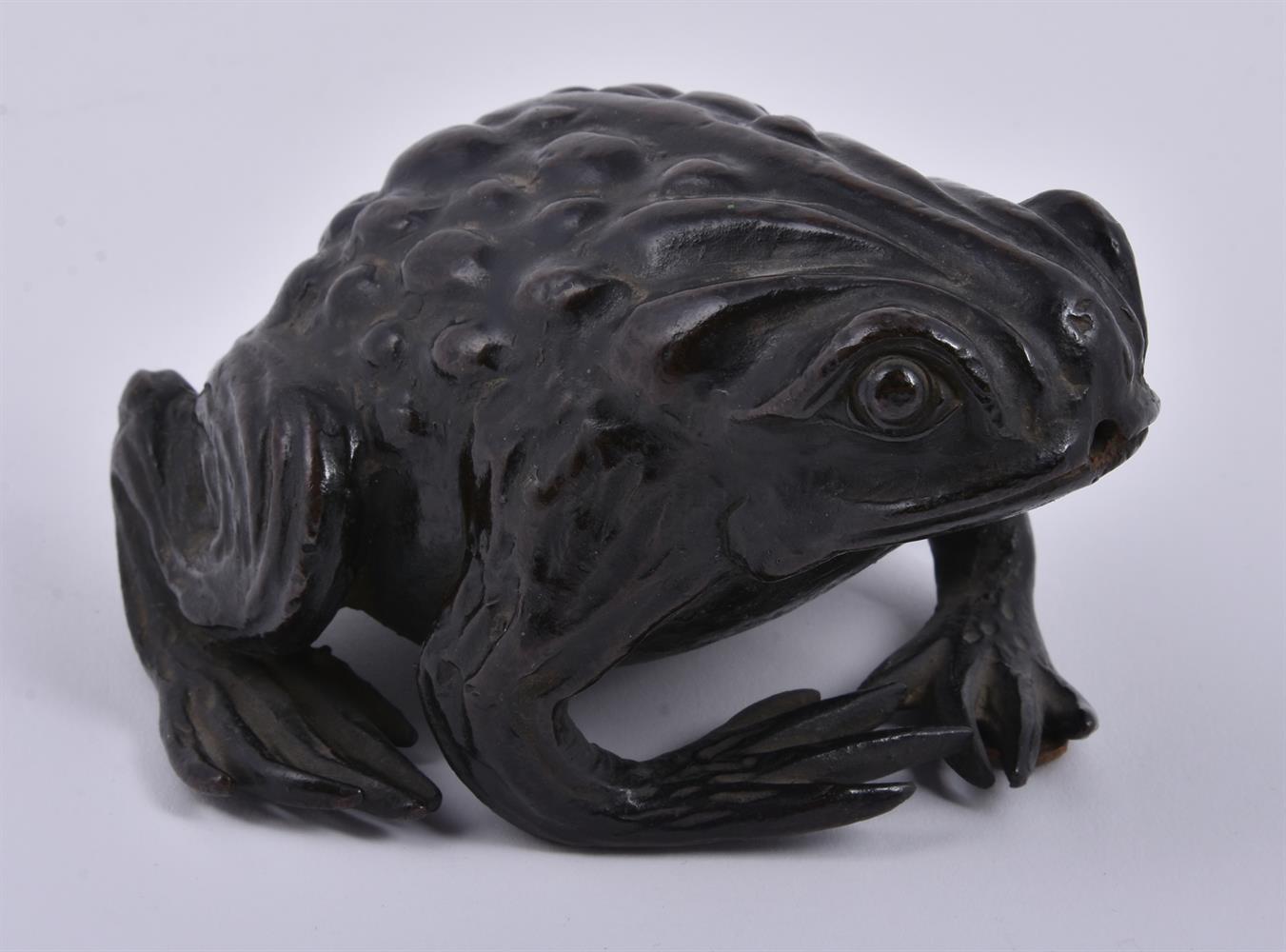 Y A Japanese Cast Bronze Hanaike (or wall vase) in the form of a leaping carp - Image 8 of 11