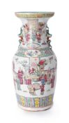 A Cantonese famille rose vase