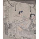 Nine Chinese Erotic album pages