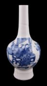 A Chinese blue and white vase