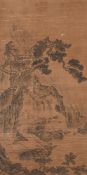 Anonymous (Qing Dynasty), Landscape and hermit