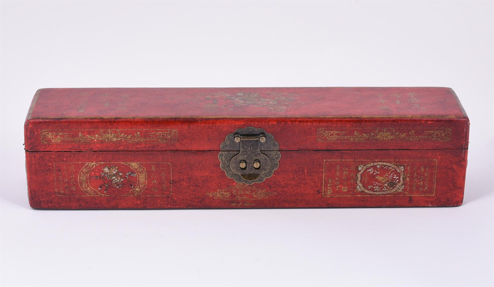 A Chinese red lacquered storage box - Image 4 of 6