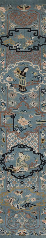 A Chinese embroidered panel