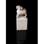 Y A Chinese uncut ivory seal