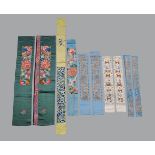 Four pairs of Chinese lady's sleeve bands