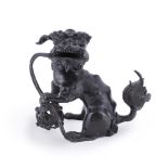 A Chinese bronze Buddhist lion