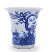 A Chinese blue and white planter