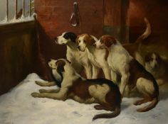 λ Joseph Henry Sharp (American 1859-1953), The little visitor