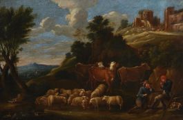 After David Teniers the Younger, Landscape beside a castle