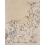 Manner of Luca Cambiaso, Putti ascending