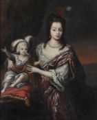 Follower of Sir Peter Lely, Portrait of Lady Gordon with a young child