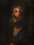 Follower of Giuseppe Ribera, Head of a bearded philosopher