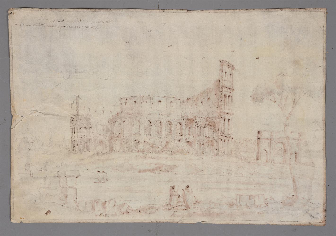 Manner of Francesco Guardi Colosseum and Arch of Titus - Image 3 of 3