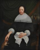 Follower of Ferdinand Bol, Portrait of a lady, thought to be a member of the Thys family
