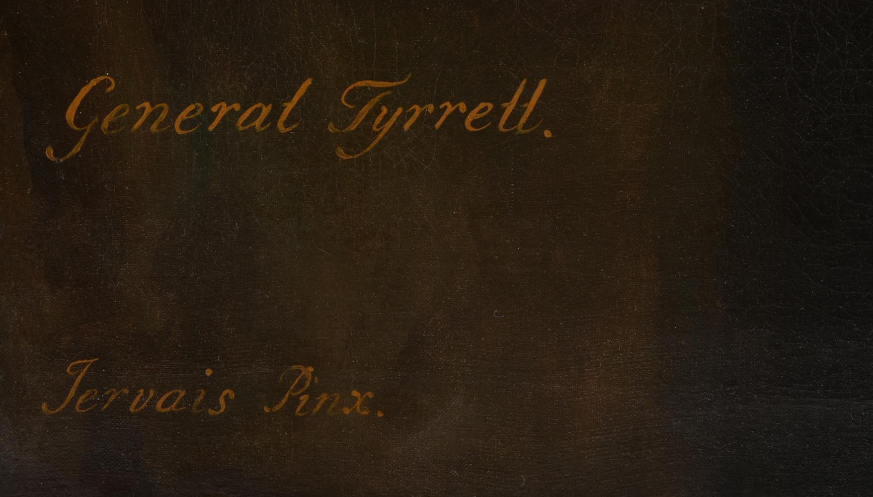 Charles Jervas (British c.1675-1739), Portrait of General Tyrrell - Image 3 of 4