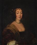 Follower of Anthony van Dyck, Portrait of a lady, traditionally identified as Queen Henrietta Maria