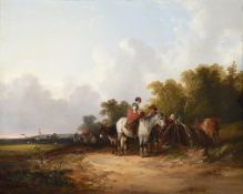 William Shayer Senior (British 1787-1879),Gypsy encampments, a pair