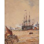Thomas Bush Hardy (British 1842-1897), Shipping at North Shields on the Tyne